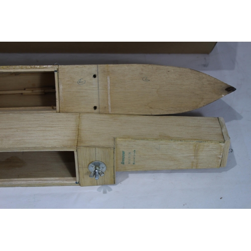 577 - PART BUILT MODEL BOAT
66CM