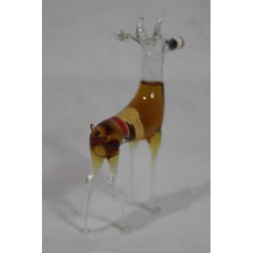 680 - VINTAGE RYNBENDE HAND BLOWN GLASS MINIATURE AND CONTENTS