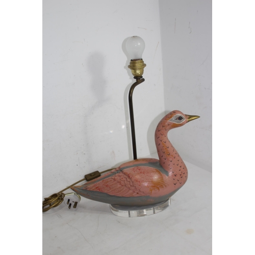 182 - PAIR OF LUCIENNE MONIQUE ORNATE LAMPS IN THE SHAPE OF DUCKS
50CM