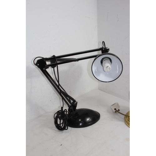 184 - RETRO ANGLEPOISE AND BRASS LAMPS
80CM