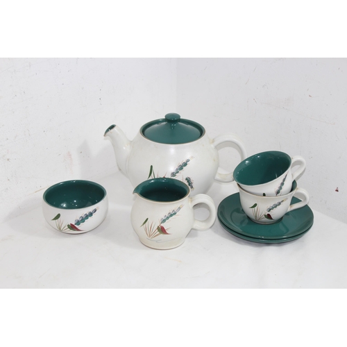 240 - DENBY GREEN-WHEAT PART TEASET