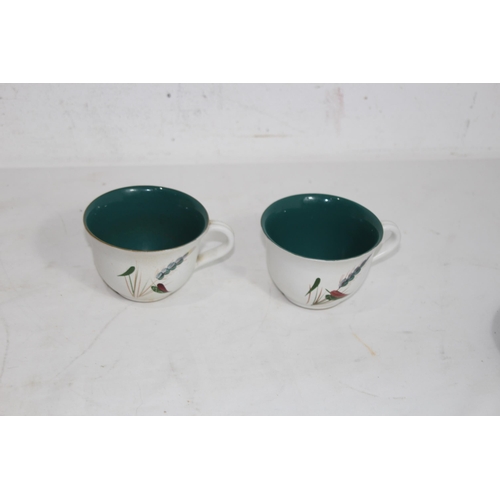 240 - DENBY GREEN-WHEAT PART TEASET