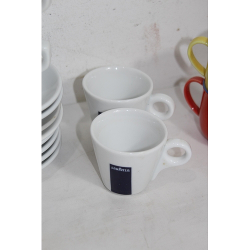 251 - SELECTION OF ESPRESSO CUPS - LAVAZZA ETC