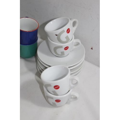 251 - SELECTION OF ESPRESSO CUPS - LAVAZZA ETC