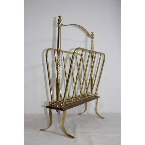 357 - BRASS MAGAZINE RACK
57CM