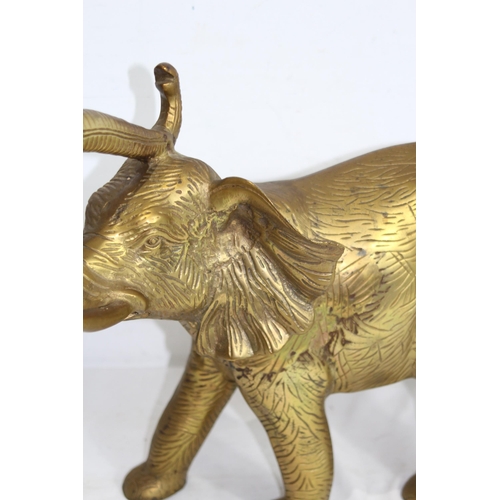 408 - LARGE HEAVY BRASS ELEPHANT
41CM