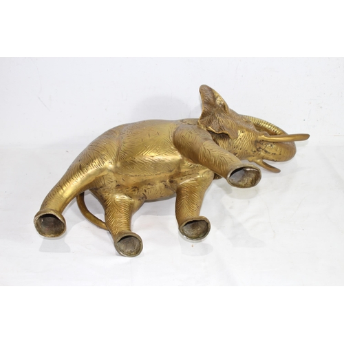 408 - LARGE HEAVY BRASS ELEPHANT
41CM