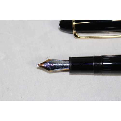 854 - LA GRAND 4180 14K GOLD NIB MONT BLANC PEN AND MONT BLANC BIRO - BIRO A/F