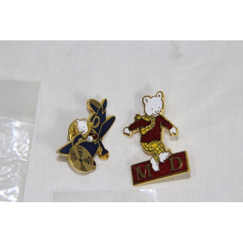 862 - QUANTITY OF RUPERT BEAR PIN BADGES