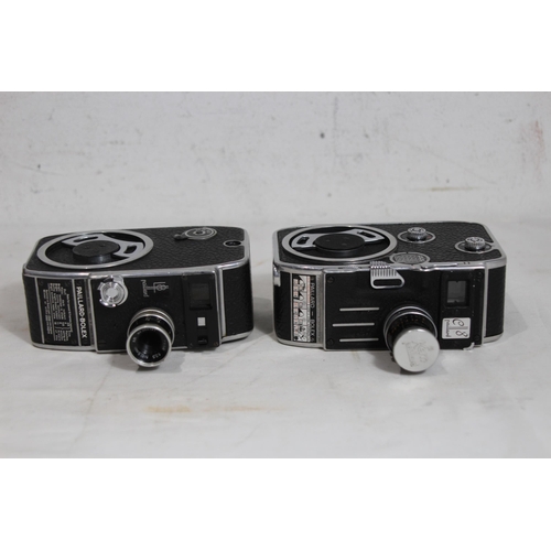 427 - TWO BOLEX L8 8MM CAMERAS - ONE LATE MODEL 1947 OTHER 1942 MODEL BOTH MINT