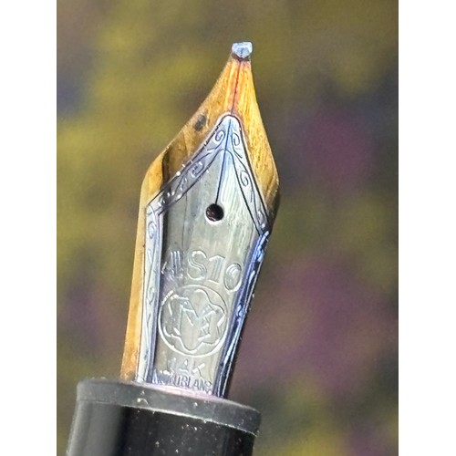 854 - LA GRAND 4180 14K GOLD NIB MONT BLANC PEN AND MONT BLANC BIRO - BIRO A/F