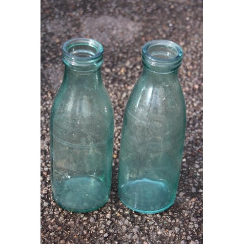 448 - VINTAGE GLASS BOTTLES IN CRATE