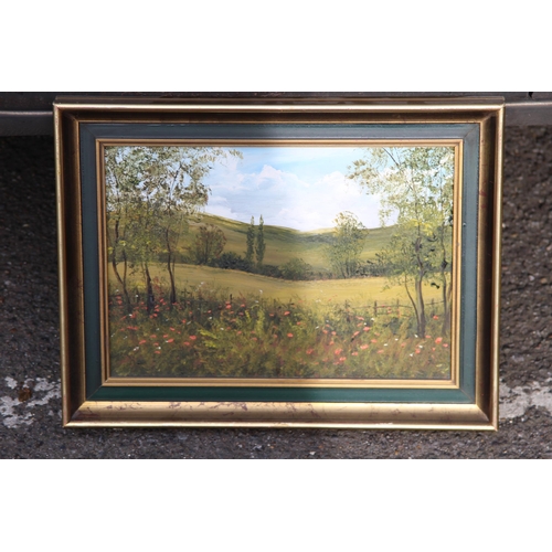 127 - 3 X SIGNED OILS ON BOARD OF COUNTRY SCENES
43 x 38cm
