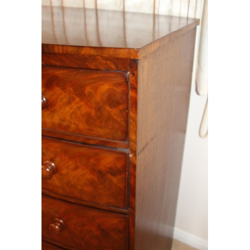 23 - ANTIQUE 2/3 CHEST OF DRAWERS 
103 X 52 X 119CM