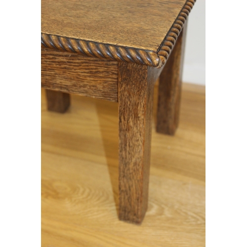 32 - OAK BARLEY TWIST NEST PLUS ONE OTHER TABLE
51 X 41 X 46CM