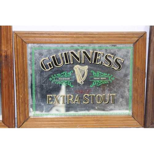 133 - 3 X ADVERTISING MIRRORS - PEARS SOAP, GUINNESS AND MARTINI 
33.5 X 25.5CM