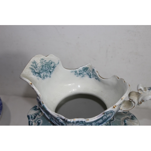 264 - QUANTITY OF ANTIQUE BLUE AND WHITE CHINA ETC