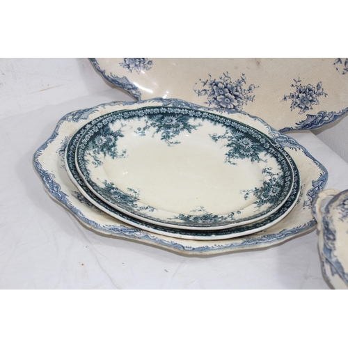 265 - QUANTITY OF ANTIQUE BLUE AND WHITE CHINA ETC