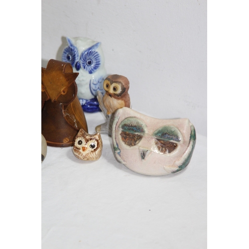 266 - LARGE QUANTITY OF OWL FIGURES ETC