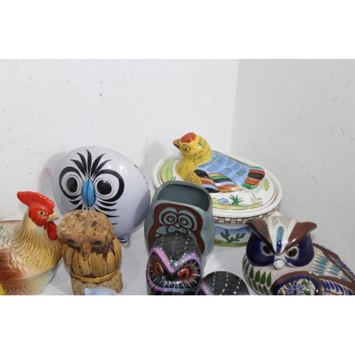 266 - LARGE QUANTITY OF OWL FIGURES ETC