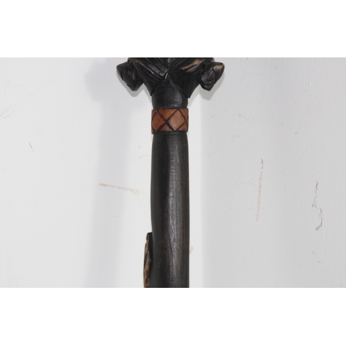 474 - ORNATE AFRICAN WALKING CANE
92CM