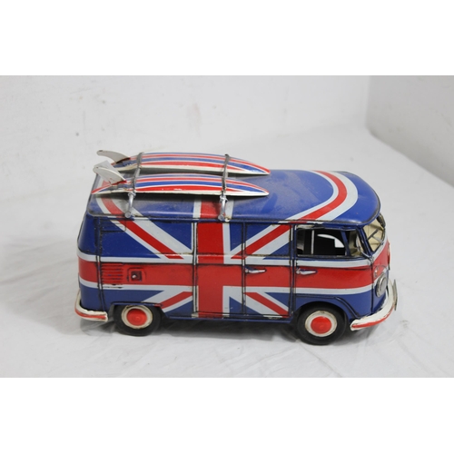 479 - TINPLATE V.W CAMPER VAN
31 X 17.5CM