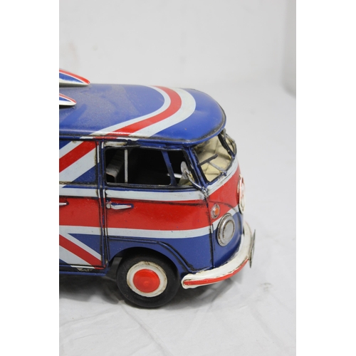 479 - TINPLATE V.W CAMPER VAN
31 X 17.5CM