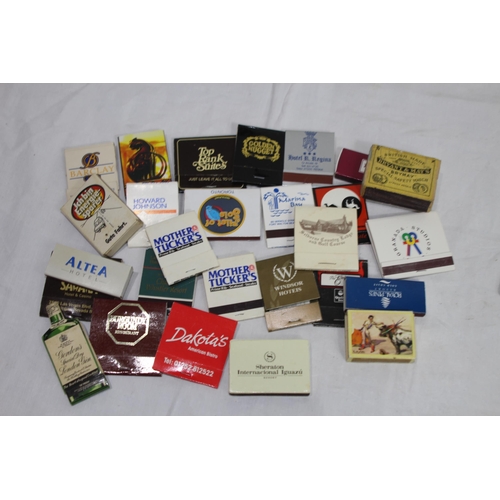 485 - LARGE QUANTITY OF MATCHBOX TOPS AND VARIOUS VINTAGE CIGARETTES AND PACKETS