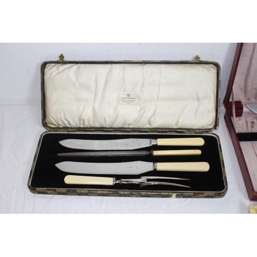 488 - LARGE QUANTITY OF BOXED AND UNBOXED VINTAGE CUTLERY