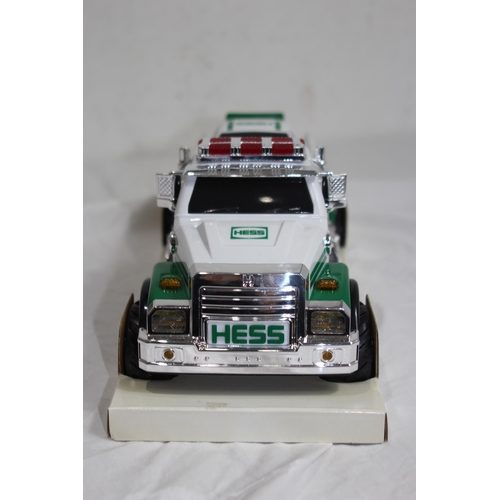 621 - BOXED HESS TOY TRUCK AND RACE CAR
30 X 12CM