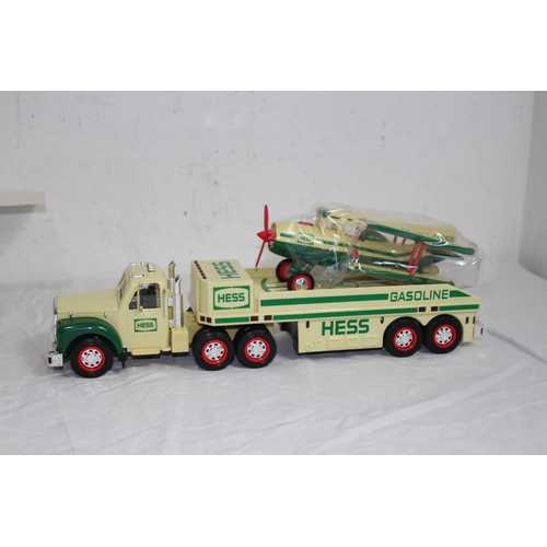 BOXED HESS TOY TRUCK AND AIRPLANE 37 X 13CM