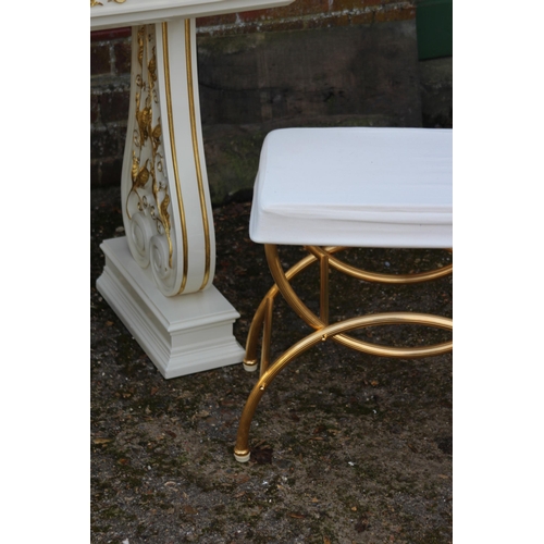 62 - HARD GLOSS DECORATIVE CONSOLE TABLE, CHAIR AND STOOL
100 X 45 X 80CM