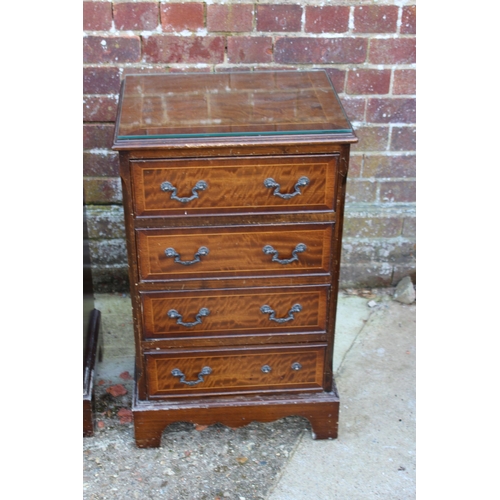 65 - PAIR OF REPRODUCTION BEDSIDE TABLES PLUS ONE OTHER 
43 X 35 X 75CM