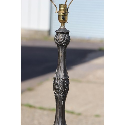 194 - PAIR OF ORNATE METAL STANDARD LAMPS
160CM