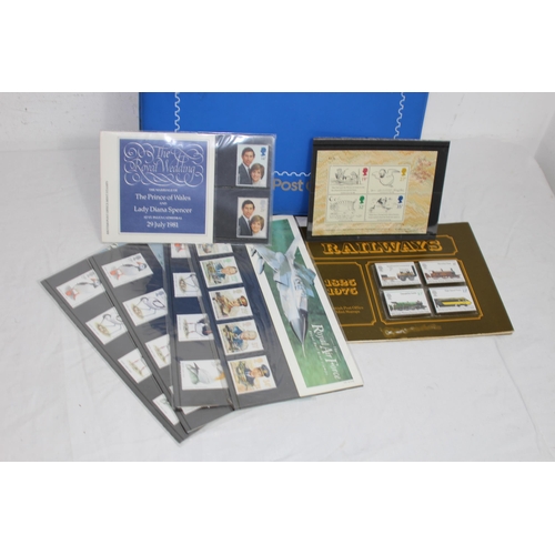 295 - AN ALBUM OF 1ST DAY COVERS AND A LARGE QUANTITY OF UNUSED BRITISH STAMPS IN EXCESS OF £40