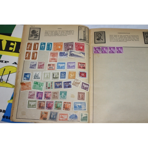 296 - FIVE ALBUMS OF STAMPS TO INCLUDE SOME VICTORIAN PENNY REDS AND A CONCORDE ALBUM DE LUXE