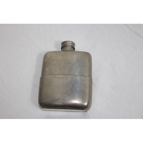 381 - SELECTION OF HIP FLASKS INCLUDING A RARE PROMOTIONAL MICROSOFT OVAL HIP FLASK