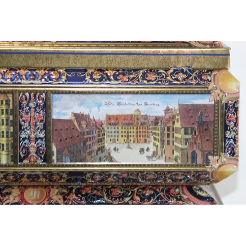 509 - QUANTITY OF GERMAN DECORATIVE TINS  x4
42 X 30 X 17CM