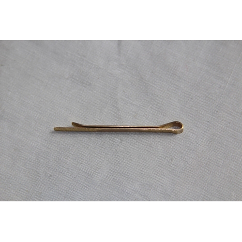 1138 - 9CT GOLD TIE PIN - 1.6G