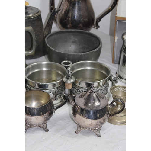 544 - QUANTITY OF PLATED-WARE ETC