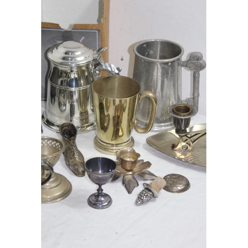 544 - QUANTITY OF PLATED-WARE ETC