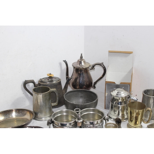 544 - QUANTITY OF PLATED-WARE ETC