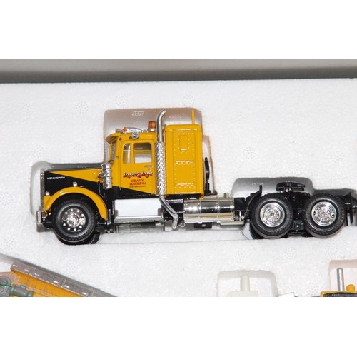 638 - CORGI KENWORTH W925 KING TRAILER AND ROCK CRUSHER