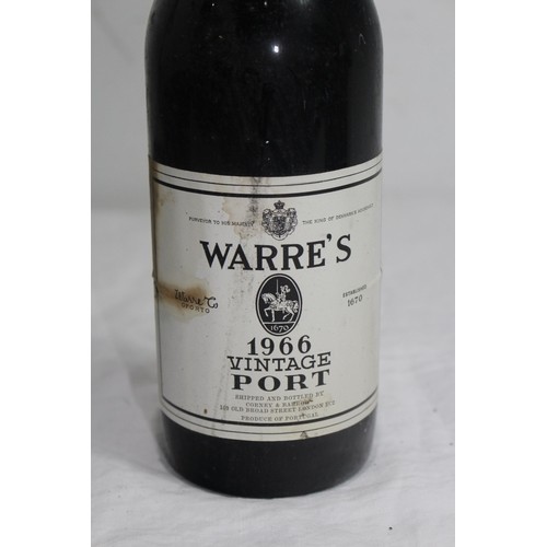 683 - BOTTLE OF VINTAGE WARRE'S 1966 PORT