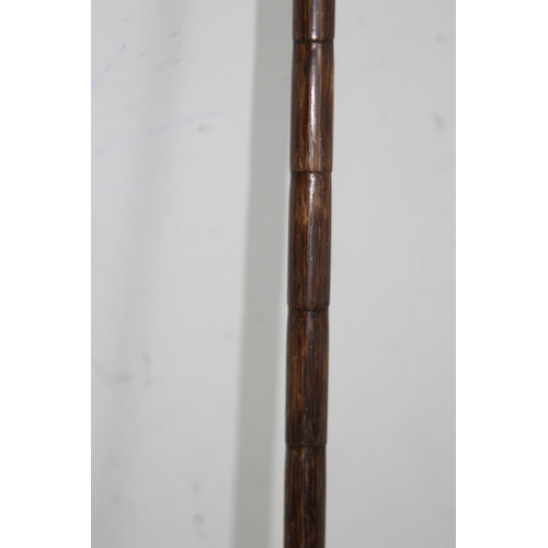 285 - BOAR TUSK HANDLED SILVER MOUNTED ANTIQUE WALKING STICK - LONDON 1914
88CM