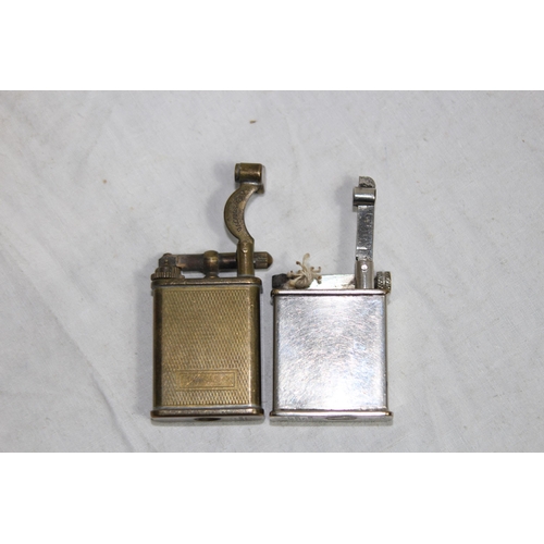 288 - VINTAGE HART LIFT ARM LIGHTER AND A VINTAGE CASANOVA LIFT ARM LIGHTER