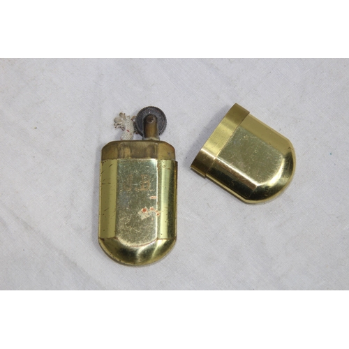 290 - VINTAGE BRASS NO 5 COMOY LIGHTER AND 3 OTHER LIGHTERS