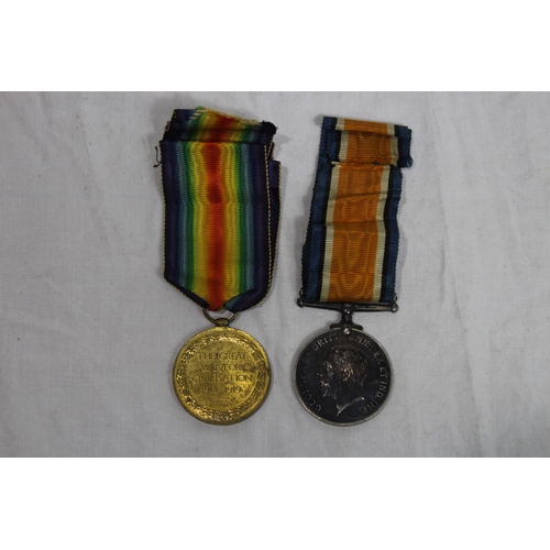 691 - WWI DUO MEDALS GROUP TO ARMY CYCLIST CORPS TO 10883 PTE J.GRANT A. CYC. CORPS