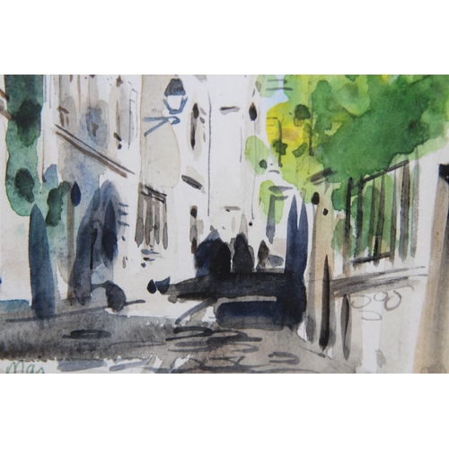 115 - SIGNED SOUTH OF FRANCE WATERCOLOUR
43 X 34CM