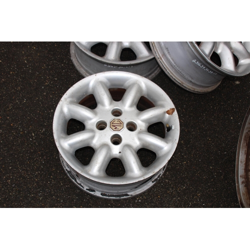 464 - SET OF 4 MG ALLOY WHEELS 
41 X 18CM